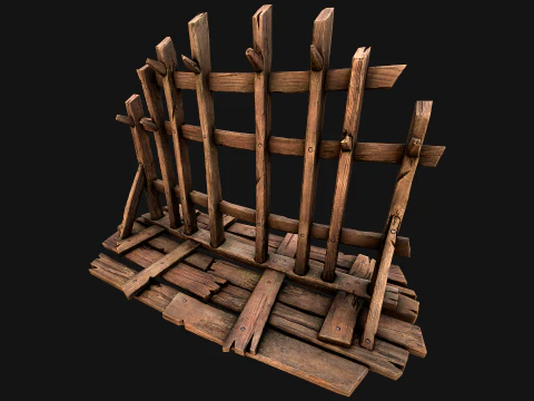 Zbrojownia średniowiecznej drewnianej kuszy na broń Model 3D