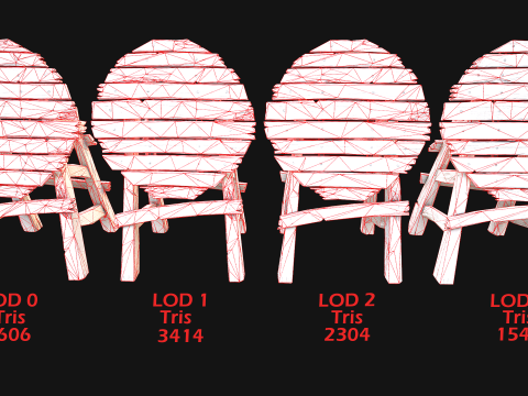 Meubles d'armurerie d'armes de cible en bois médiévale Modèle 3D