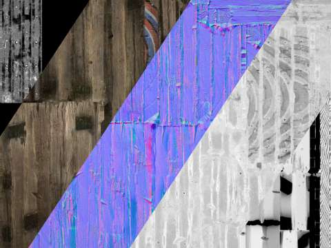 Meubles d'armurerie d'armes de cible en bois médiévale Modèle 3D