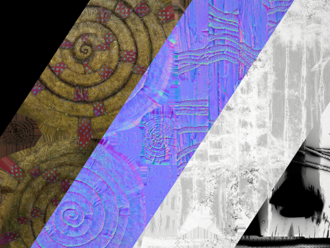 중세 목조 대상 가구 훈련 캠프 팩 3D 모델