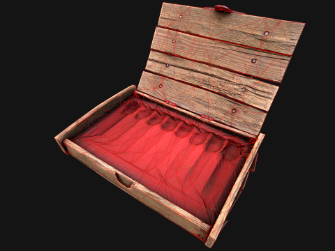 Bo&icirc;te de fl&eacute;chettes m&eacute;di&eacute;vale en bois, jeu de fl&eacute;chettes Modèle 3D