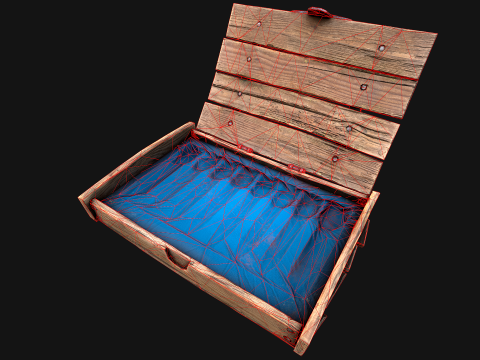 Bo&icirc;te de fl&eacute;chettes m&eacute;di&eacute;vale en bois, jeu de fl&eacute;chettes Modèle 3D