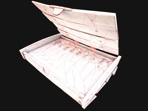 Bo&icirc;te de fl&eacute;chettes m&eacute;di&eacute;vale en bois, jeu de fl&eacute;chettes Modèle 3D