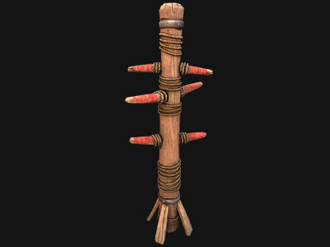 Ahşap Orta&ccedil;ağ Askeri Muharebe Eğitimi Kukla Turnuvası 3D Model