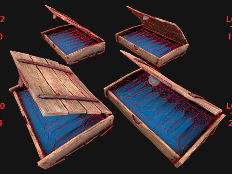 Medieval Weapons Pack Bow Crossbow Slingshot Dart 3D Model