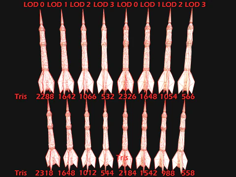 Medieval Weapons Pack Bow Crossbow Slingshot Dart 3D Model