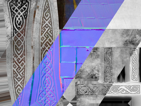 मध्यकालीन खंजर लघु तलवार हथियार 3D मॉडल