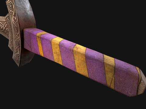 Medieval Dagger Short Sword Weapon Armory 3D Model