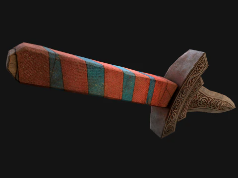 Medieval Dagger Sword Knife Robber Weapon 3D Model