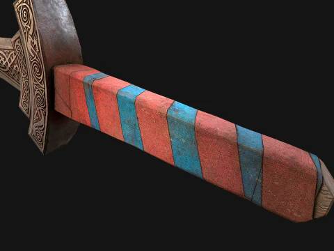 Medieval Dagger Sword Knife Robber Weapon 3D Model