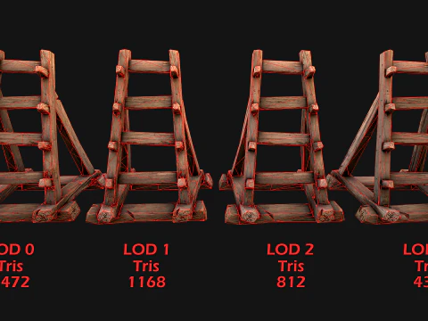 Set di armature per mobili medievali, porta armi, pugnale, coltello, spada Modello 3D