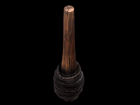 Torch and Candles Castle Dungeon Lighting Furniture Set 3D Model