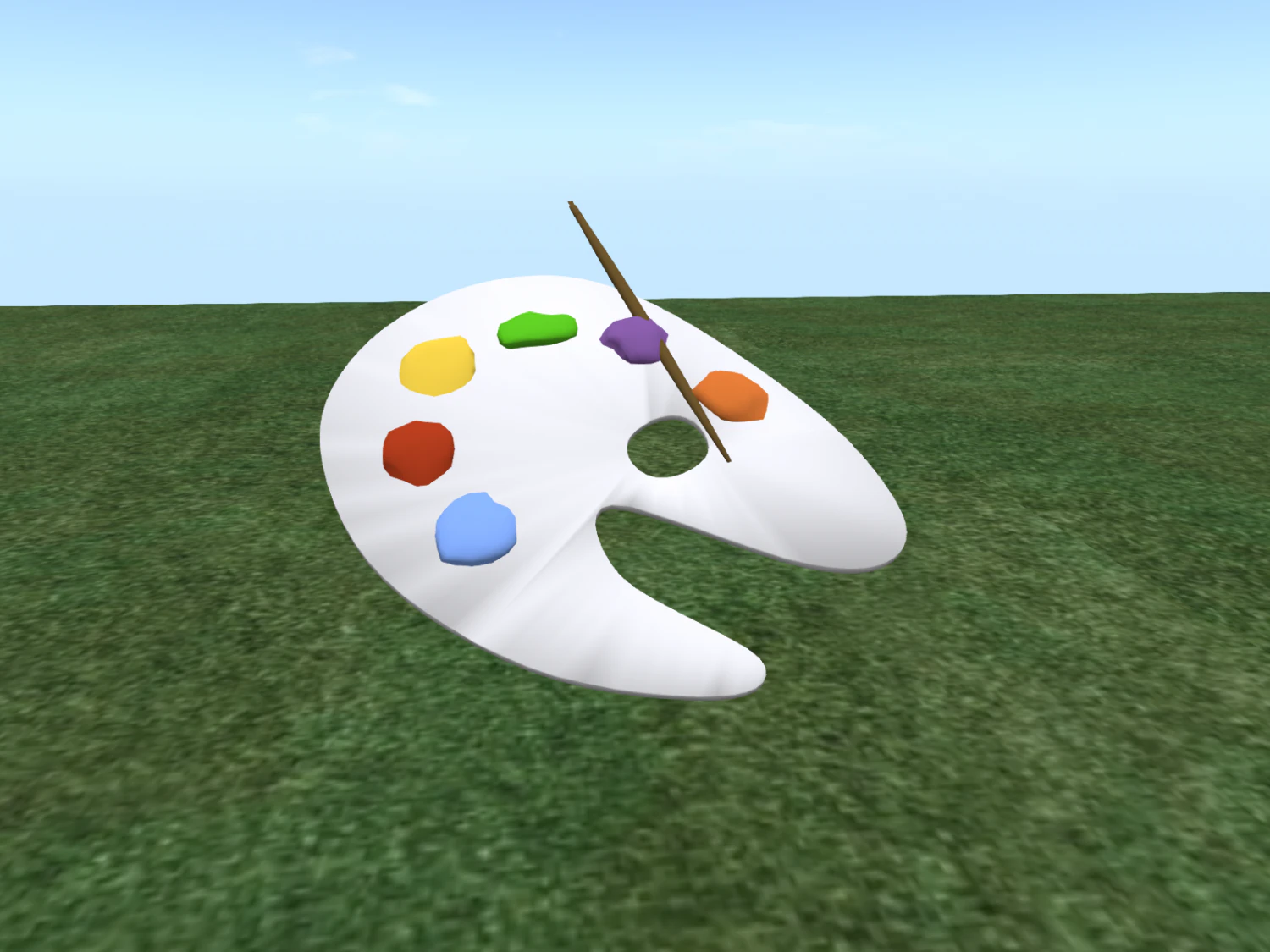 color mixing palette 3D Model .c4d .max .obj .3ds .fbx .stl .blend 
