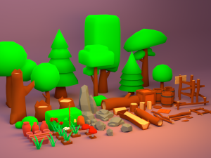 3d low poly game asset low-poly 3D Model