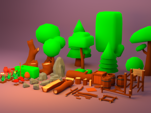 3d low poly game asset low-poly 3D Model