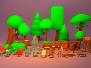 3d low poly game asset low-poly 3D Model