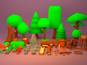 3d low poly game asset low-poly 3D Model