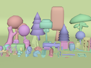 3d low poly game asset low-poly 3D Model