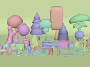 3d low poly game asset low-poly 3D Model