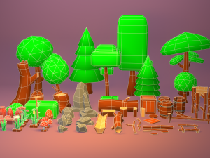 3d low poly game asset low-poly 3D Model
