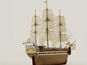 Sailing ship 3D मॉडल
