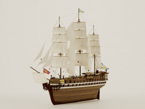 Sailing ship 3D मॉडल