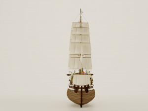Sailing ship 3D मॉडल