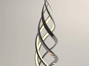 Lampada a spirale Modello 3D