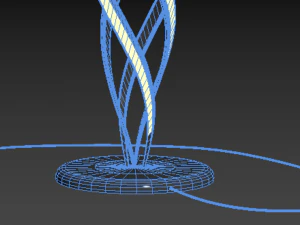 Lampada a spirale Modello 3D