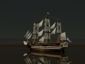 Sailing ship Modèle 3D