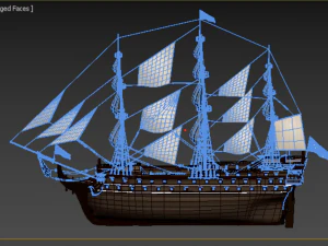 Sailing ship 3D Model