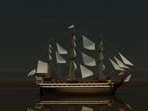 Sailing ship 3D Model