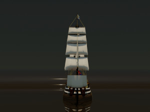 Sailing ship Modèle 3D