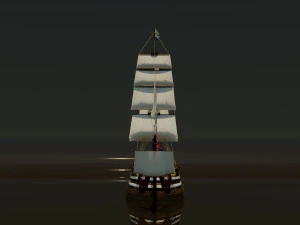 Sailing ship 3D Model