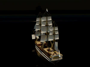 Sailing ship 3D Model