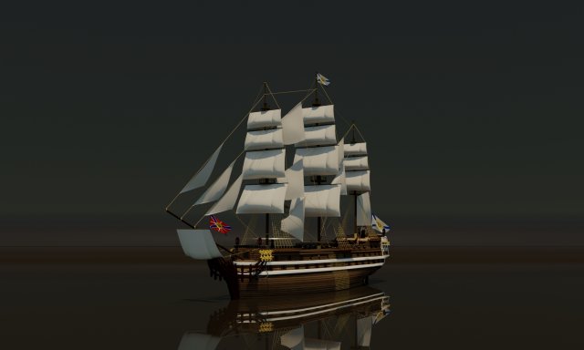 Sailing ship Modèle 3D .c4d .max .obj .3ds .fbx .stl .blend 