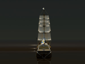 Sailing ship Modèle 3D