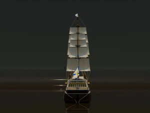 Sailing ship 3D Model