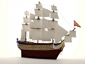 Sailing ship 3D 模型
