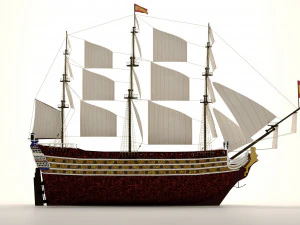 Kapal layar Model 3D