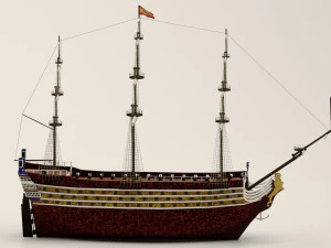 Kapal layar Model 3D