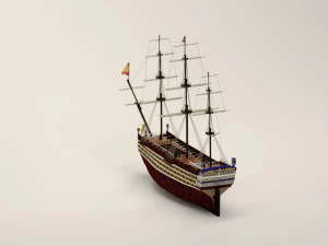 Kapal layar Model 3D
