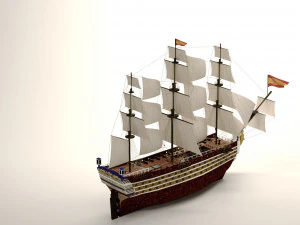 Kapal layar Model 3D