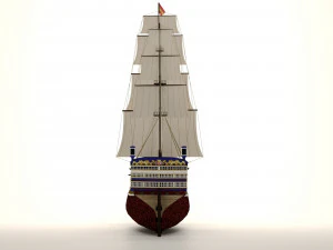 Kapal layar Model 3D