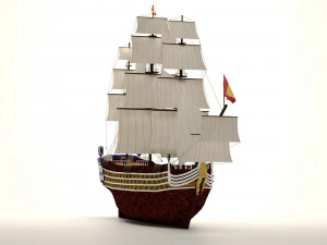 Kapal layar Model 3D