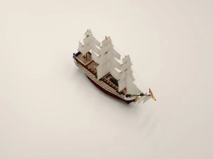 Kapal layar Model 3D