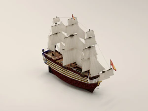 Kapal layar Model 3D