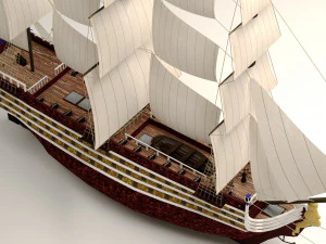 Kapal layar Model 3D