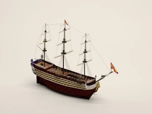 Kapal layar Model 3D