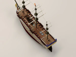 Kapal layar Model 3D
